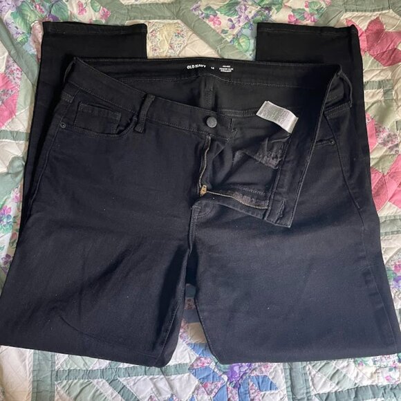 Old Navy black denim - sz14 - Picture 3 of 4